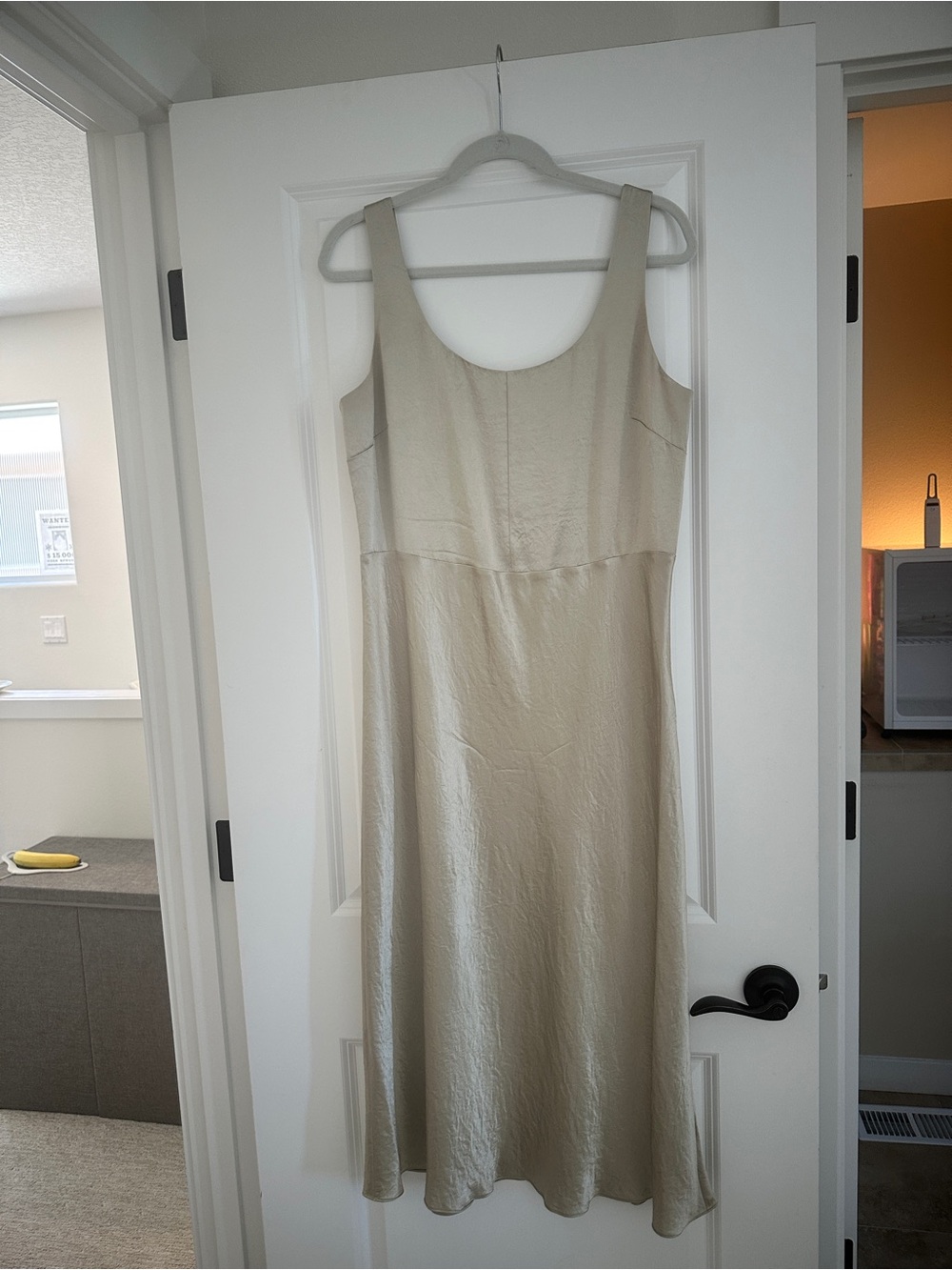 Vince Slip Midi Dress in Sepia